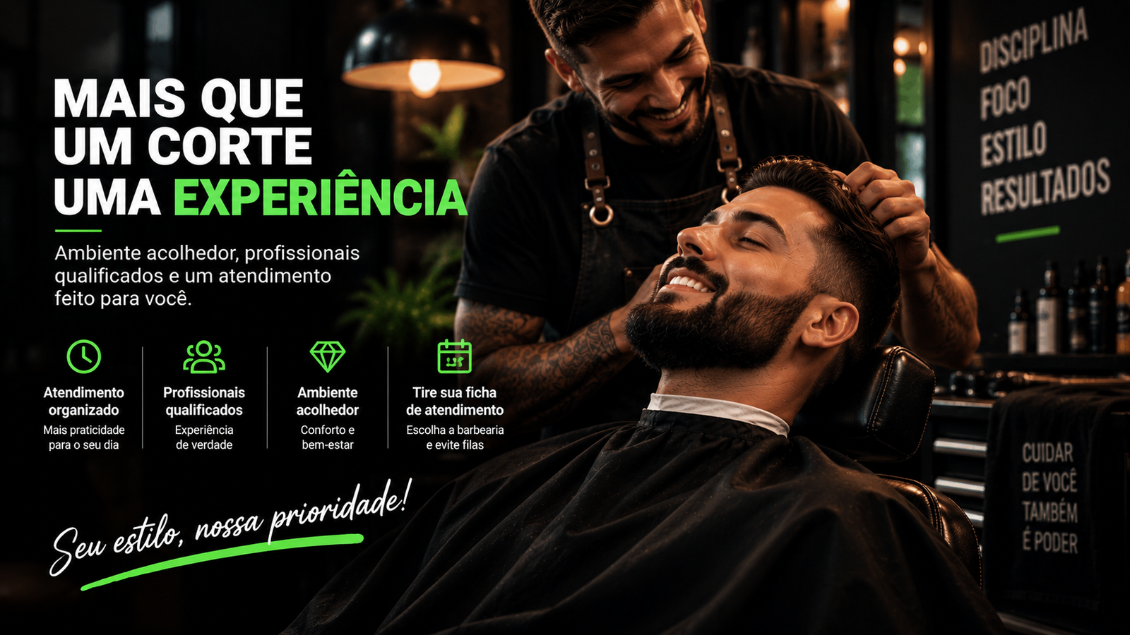 Mais que um corte, uma experiência